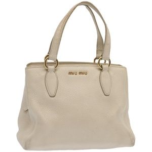 Miu Miu Cream Satchel Bag